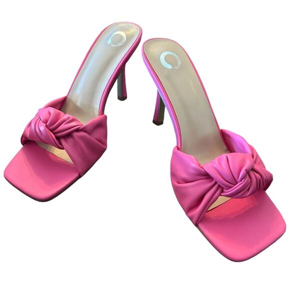 Journee Collection Diorra Knotted Vamp Heels Dress Sandal Square Toe NEW 10 - Picture 5 of 10